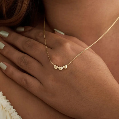 Személyre szabott szív kezdőbetűs nyaklánc