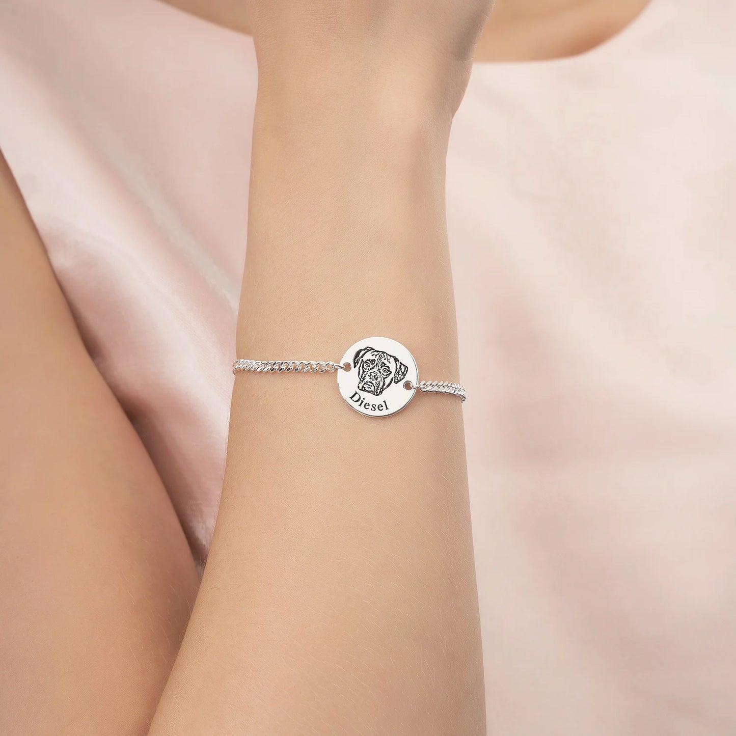 Személyre szabott háziállat arc karkötő