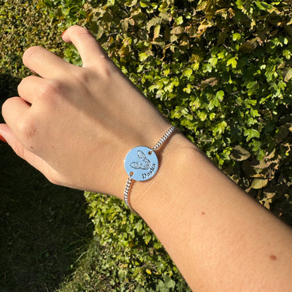 Személyre szabott háziállat arc karkötő