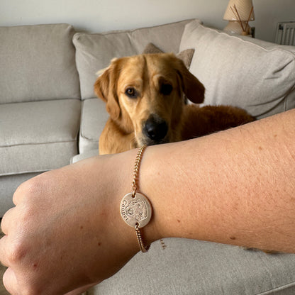 Személyre szabott háziállat arc karkötő